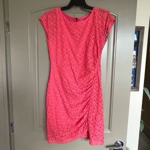 DKNY Pink Lace Dress